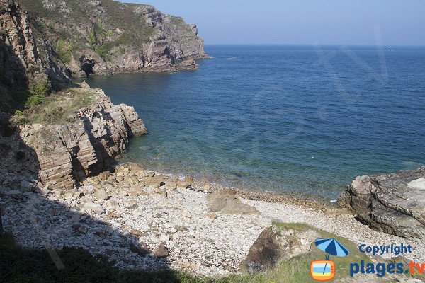 Crique au niveau de la pointe du Château Renard au Cap Fréhel