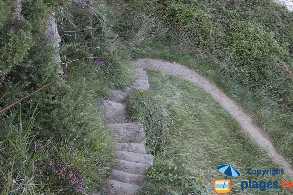 Accès aux criques de la pointe du Château Renard à Plévenon