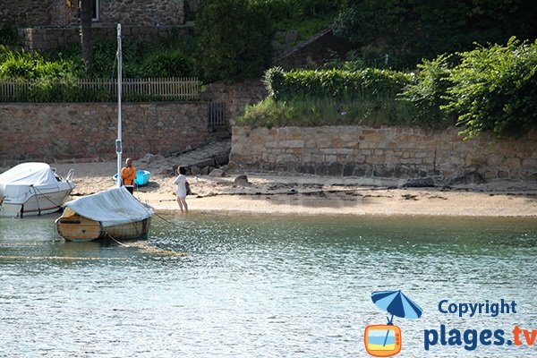 Plage à Port Clos à Bréhat