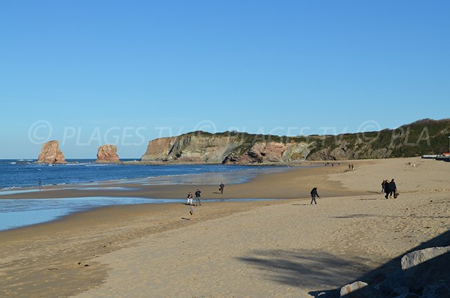 Spiaggia dei 2 Jumeaux in Hendaye