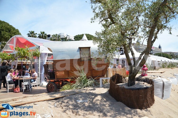 Diligence sur une plage privée à Cannes