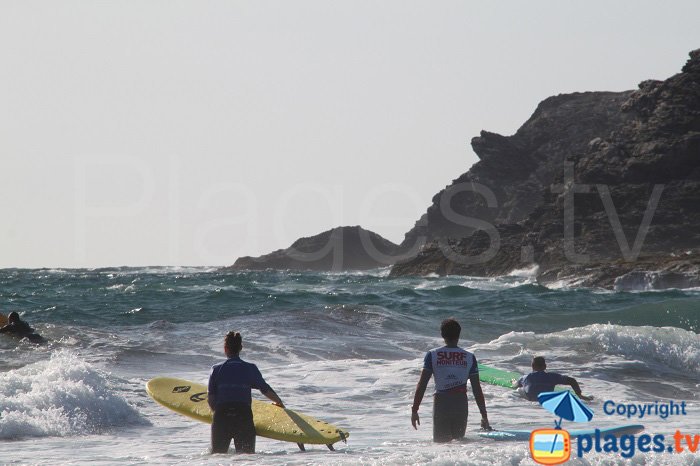 Spot de surf à Belle Ile