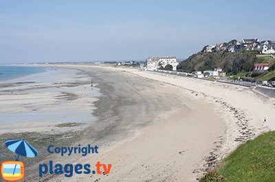 Donville and its beach - France