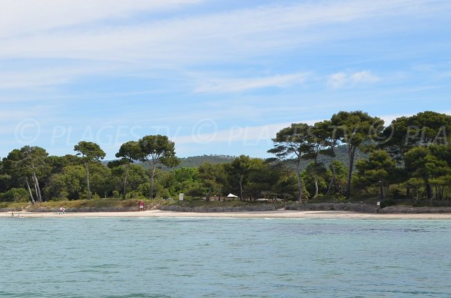 Plage de l'Estagnol accessible depuis le sentier du littoral de La Londe