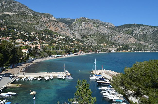 Baie d'Eze avec sa plage