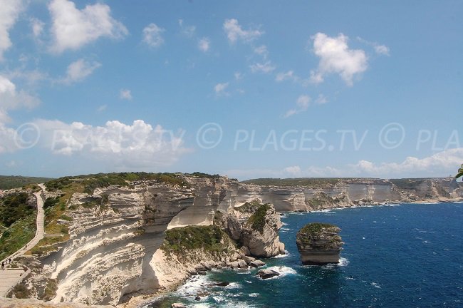 Falaises de Bonifacio en direction de l'Est