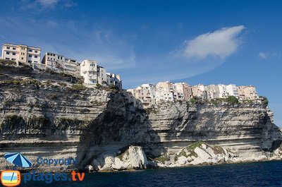 Bonifacio cliffs in Corsica