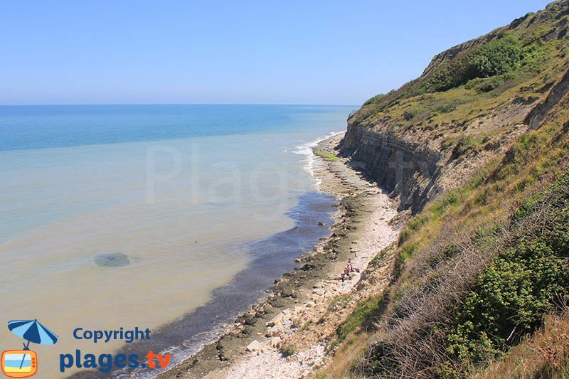 Cliffs of Port en Bessin in France - Normandy