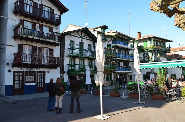 Fontarrabie: a spanish town near Hendaye