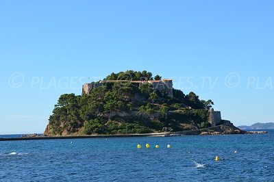 Bregancon fort in Bormes les Mimosas in France