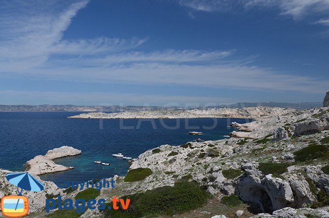 L'ile de Frioul au large de Marseille