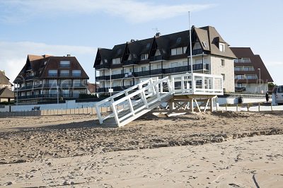 Seaside front of Benerville (Calvados)