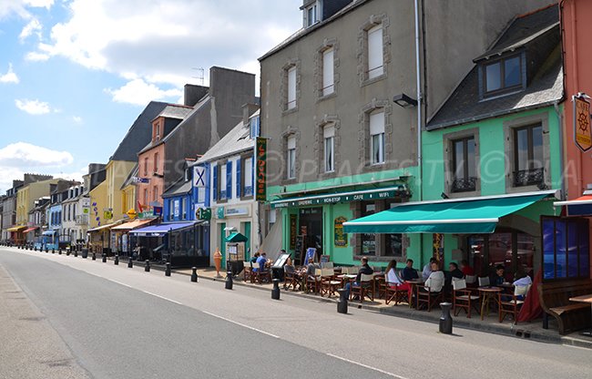 Seaside front of Camaret sur Mer in Brittany