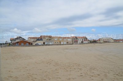 Seaside front of Montalivet les Bains - France