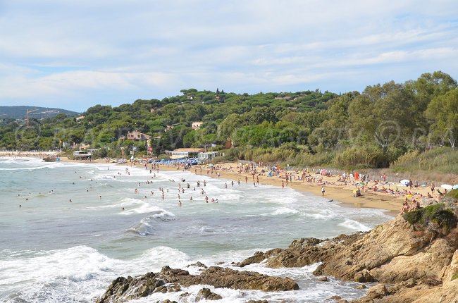 Plage de Gigaro depuis le sentier du littoral de la Croix Valmer