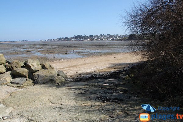 Great Beach Carantec at low tide