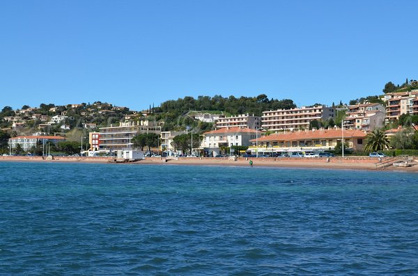 Large beach in Agay - France - Esterel