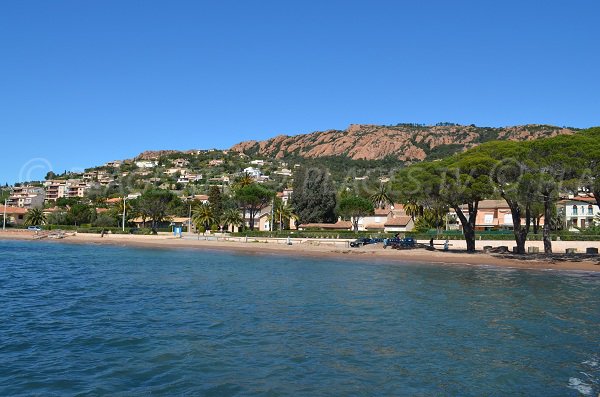 Agay beach in the Esterel massif