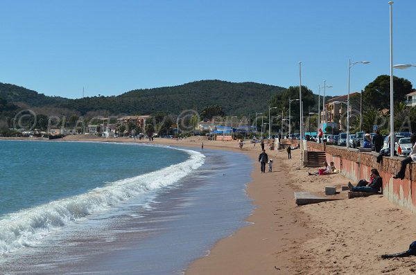 Main beach of Agay in France