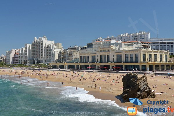 Plage du casino de Biarritz