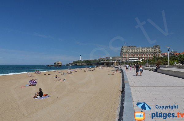 Plage de Miramar et Grande plage de Biarritz