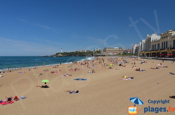 Photo de la Grande Plage de Biarritz