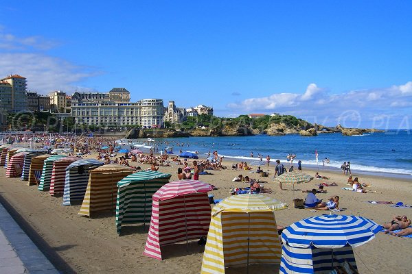 Photo of Grande Plage of Biarritz in France