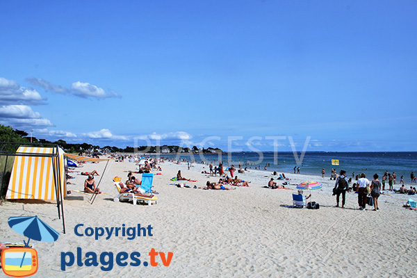 Photo de la Grande plage de Carnac en été