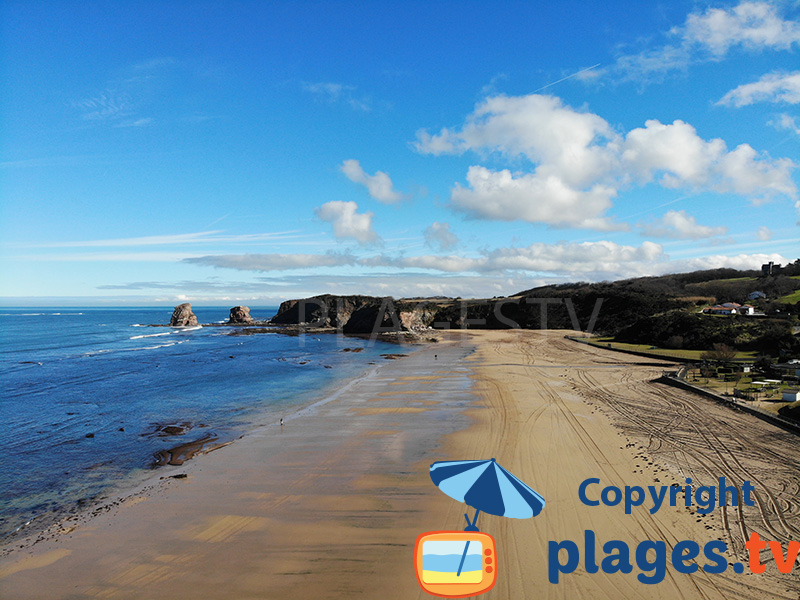 Plage des deux jumeaux d'Hendaye