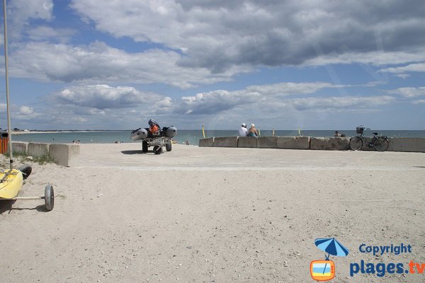 Cale de mise à l'eau de la Grande Plage de Gavres