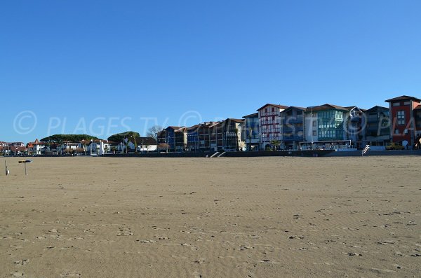 Seafront of Hendaye from the beach