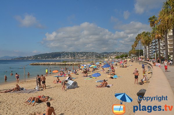 Foto vom Großen Strand von Juan les Pins