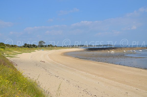 Grande Beach in Locmariaquer in Morbihan - France