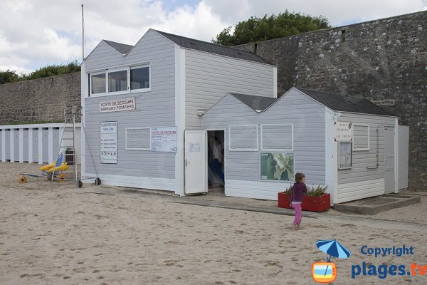 Lifeguard station of Port-Louis beach