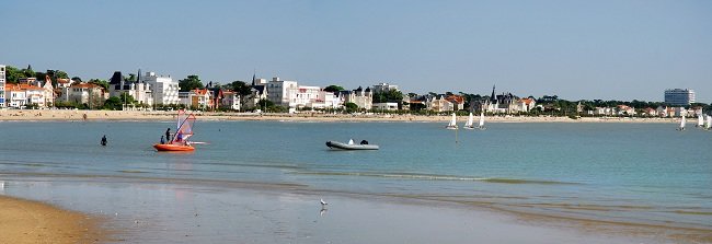 Grande plage de Royan du côté du boulevard Garnier