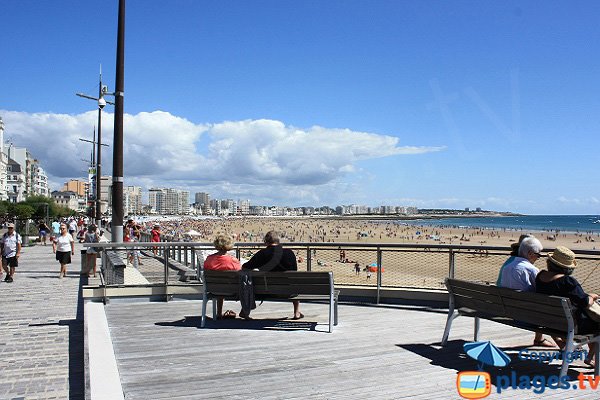 Grande beach in Les Sables d'Olonne in France