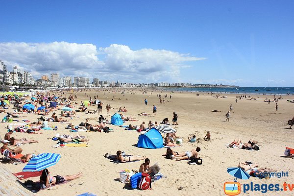 Photo of the Grande beach in Sables d'Olonne in France