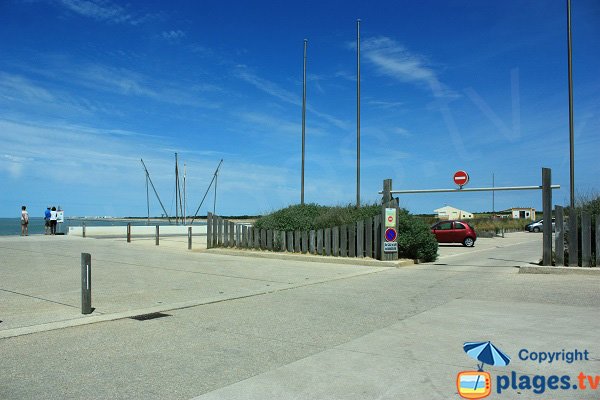 Parking de la plage de Sion