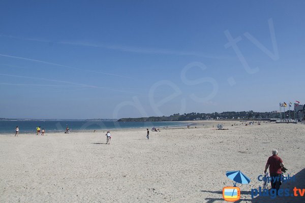 Large beach in Saint Cast le Guildo in France