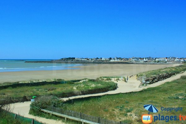 Partie nord de la Grande Plage de St Gilles Croix de Vie