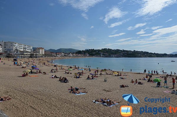 Public beach in Saint Jean de Luz