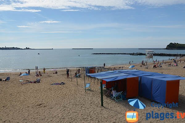 Protected beach in St Jean de Luz