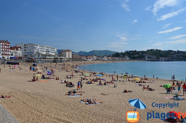 Most beautiful beach in St Jean de Luz in France