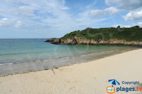 Pointe du Nick vue depuis la plage du centre de Saint Lunaire