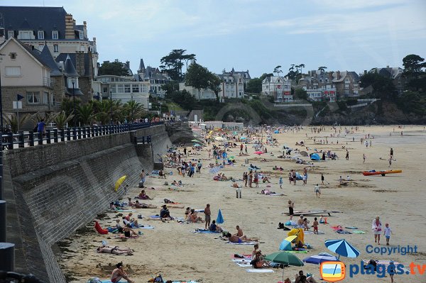 Grande beach in Saint Lunaire in France