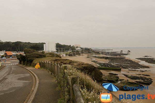 Vue sur la plage de Redois depuis la Grande Plage - St Michel Chef Chef