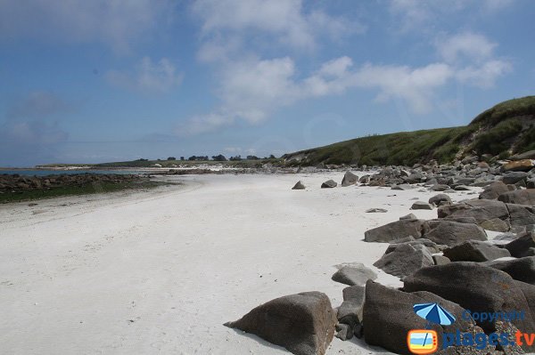 Photo de la Grève Blanche sur l'ile de Batz