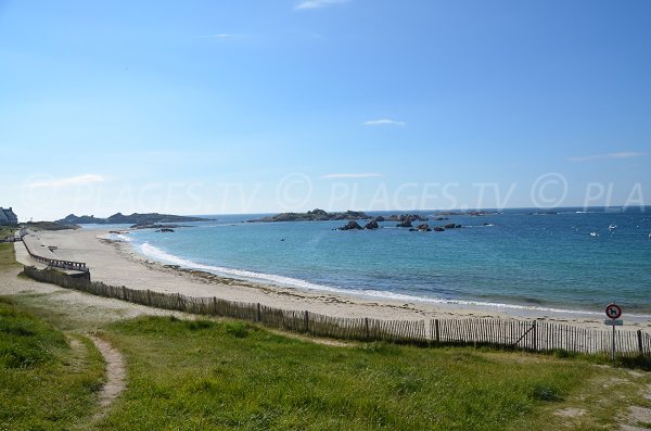 Plage de la Grève Blanche à Trégastel