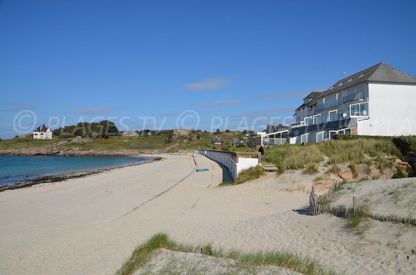 Beach near the nautical centre of Trégastel