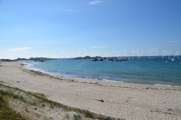 Grève Blanche in Trégastel in France